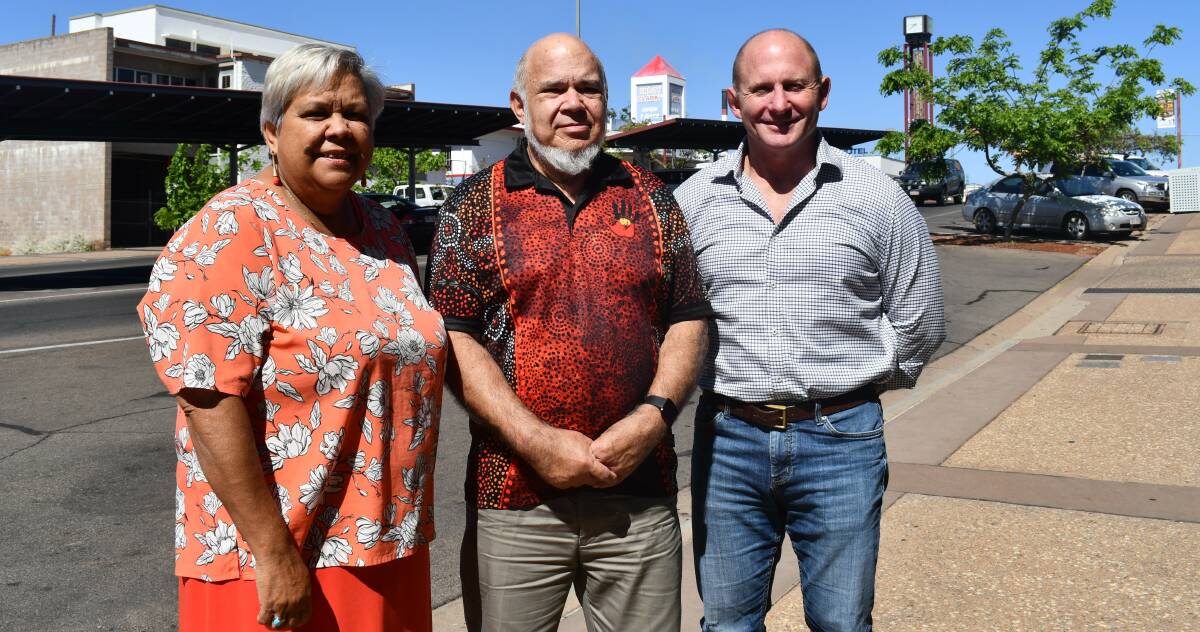 EMINENT PANEL: Jackie Huggins, Shane Hoffman and Dan Crowley come to Mount Isa to talk about a treaty. Photo: Derek Barry