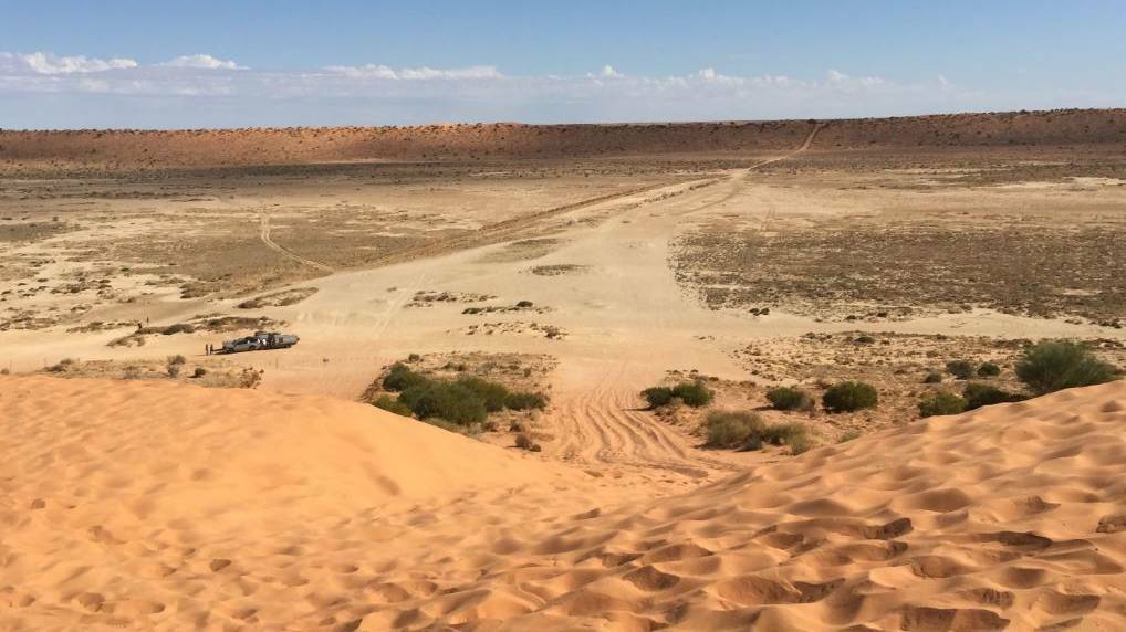 The Simpson Desert is a spectacular backdrop to the Big Red Bash but care is needed on the road.