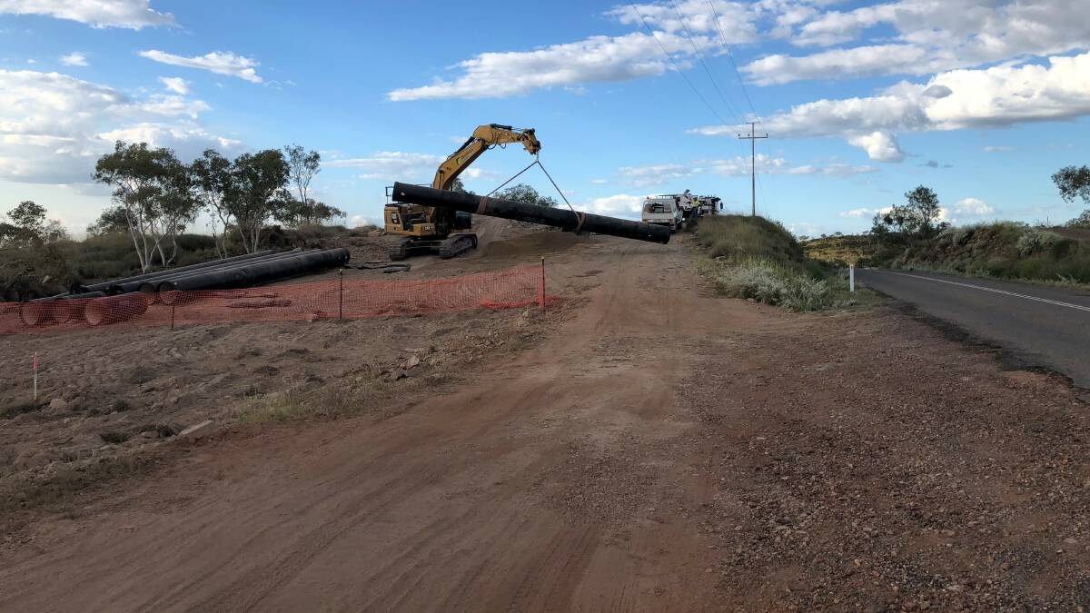 Work has begun on pipeline replacement.
