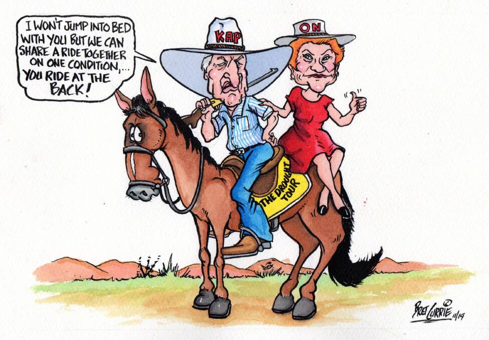 Who's really riding shotgun here asks cartoonist Bret Currie.