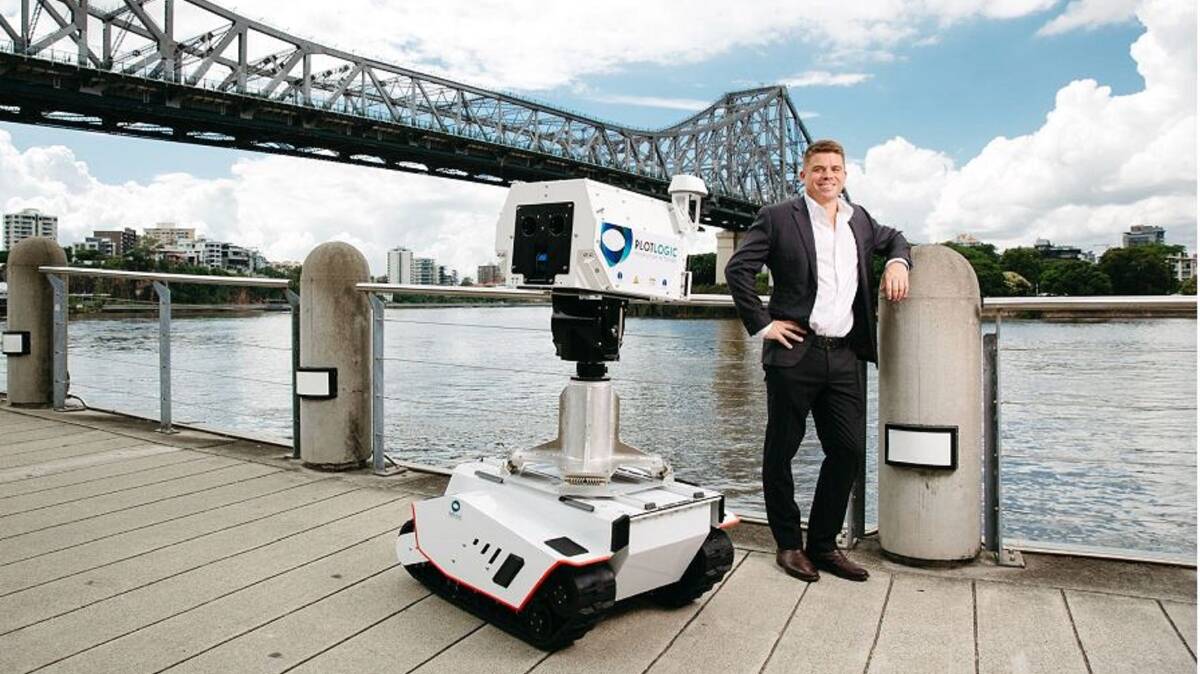 Plotlogic founder and CEO Andrew Job in Brisbane with an OreSense. 
