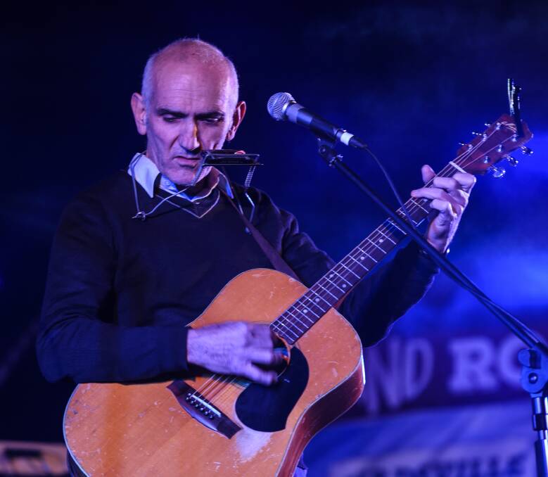 STAR QUALITY: Paul Kelly performs at the 2016 Big Red Bash in Birdsville. Photo Patrick O'Kane