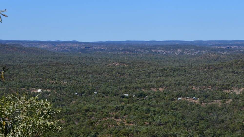 The view from the lookout north back to Cobbold Gorge resort