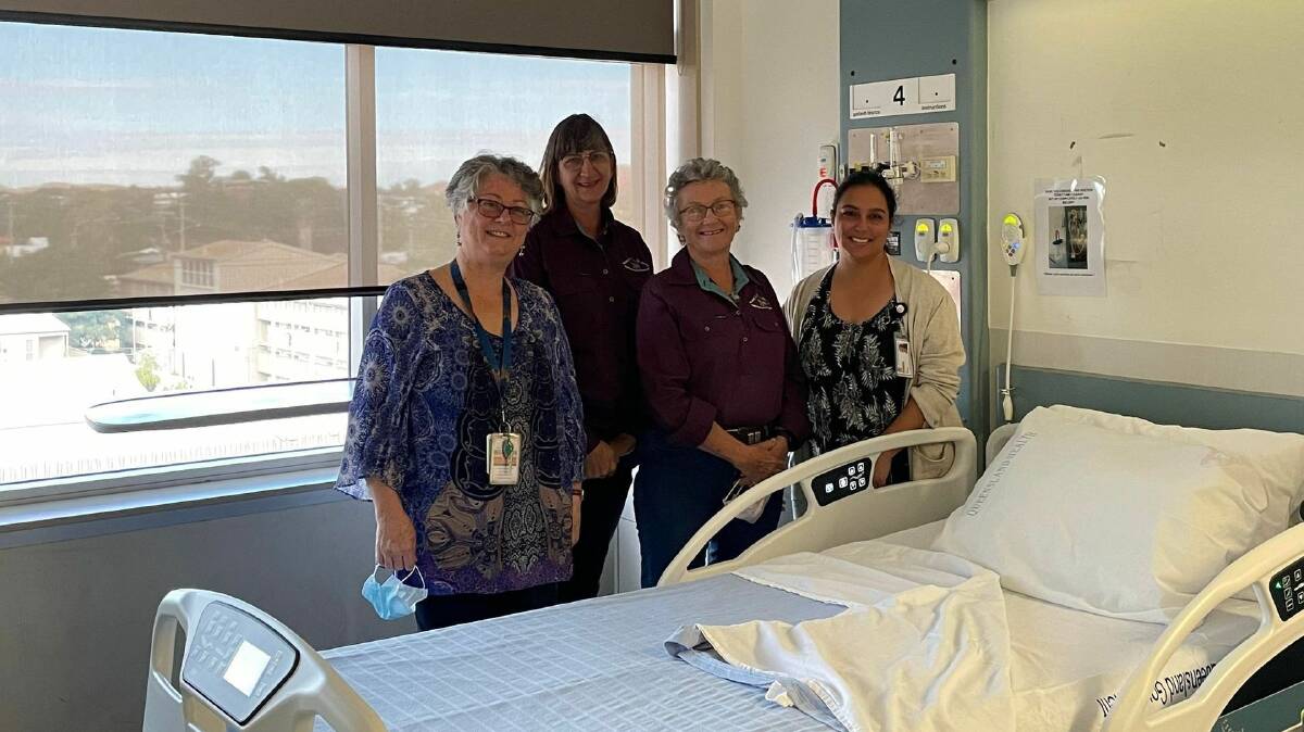 Liz and Rowena from Walk Ride Run for Palliative Care with Amber and Deb from the Palliative Care Unit at Mount Isa Hospital.