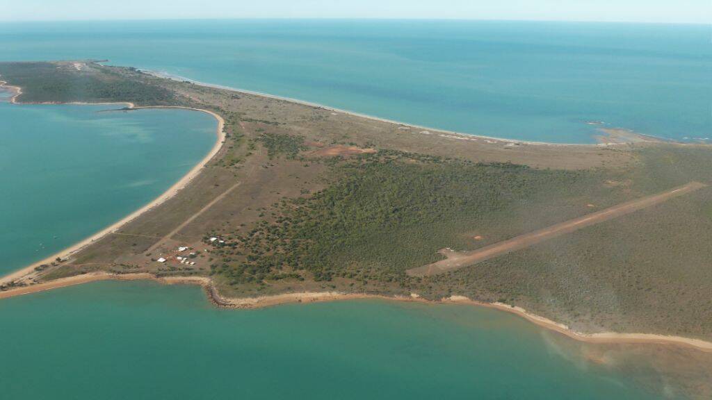 Sweers Island from the air.