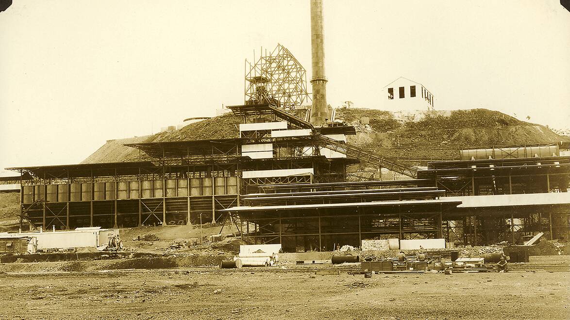 The Mount Isa Smelter during construction looking west, 1930.