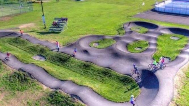 An artist's impression of what the Gallipoli Park pump track might look lilke.