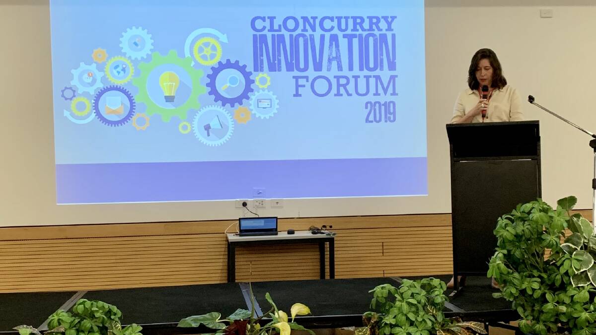 Senator Susan McDonald speaks at the Cloncurry Innovation Forum.