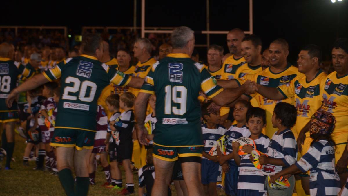 A large crowd attended the 2019 Legends of League match in Mount Isa.