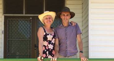 Rebecca Lister and Tony Kelly in their time in Mount Isa.