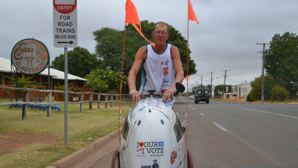 HARD YAKKA: Andre Jones is running around Australia with his buggy. Photo: Derek Barry
