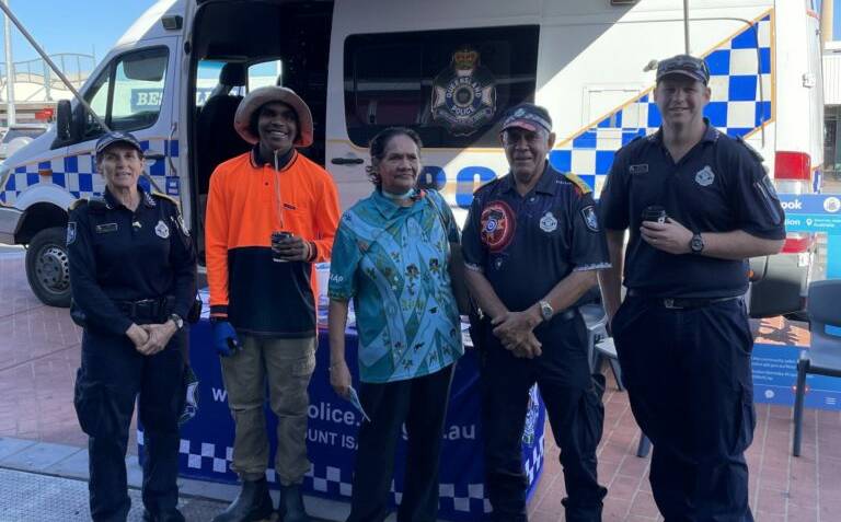 Community members were able to join local police for a coffee and conversation in Mount Isa last week.