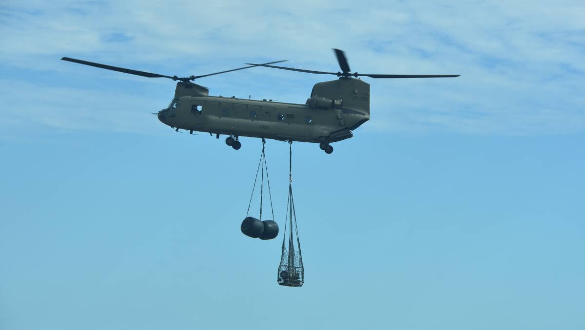 The ADF deliver fuel supplies to Julia Creek during the floods.