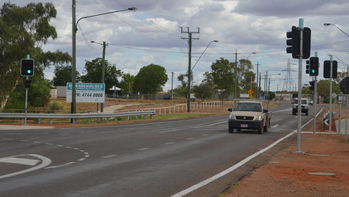 Traffic lights are now in place at Duchess Rd-Thomson Rd intersection.