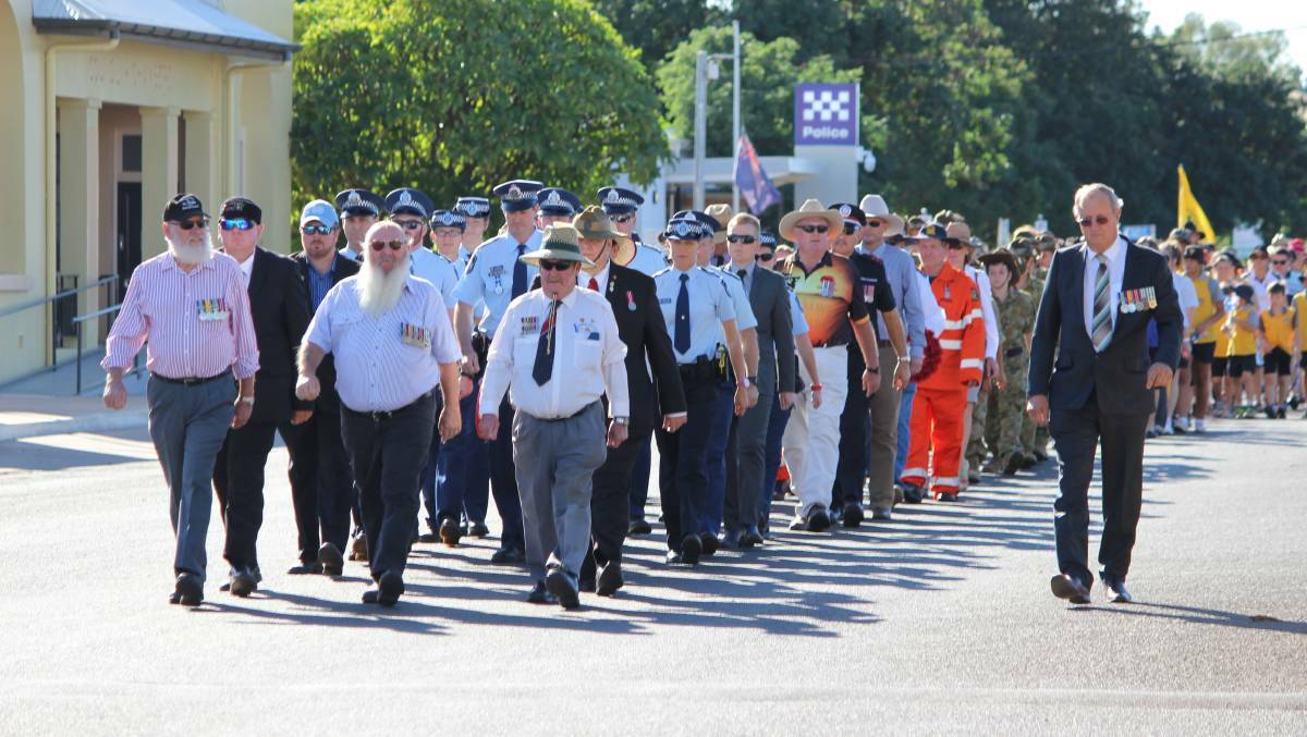 In Cloncurry marchers will head to the Cenotaph for the day service at 9am.