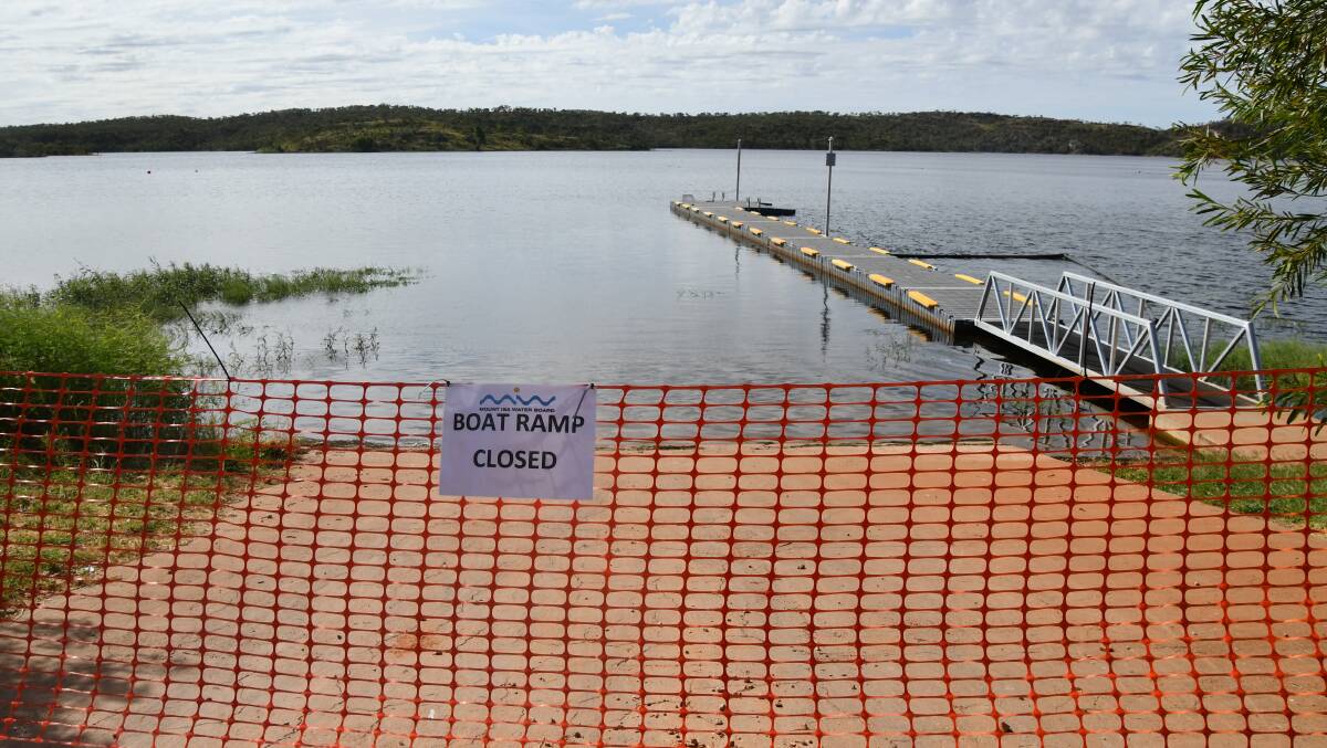 Mount Isa Water Board has closed all boat ramps at Lake Moondarra.