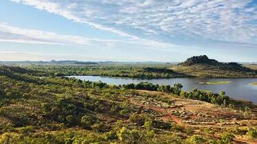 Hilary Simmons sent in this great photo of Cloncurry Chinaman's Dam taken from a nearby hill, "amazing what an iPhone is capable of", she said.
