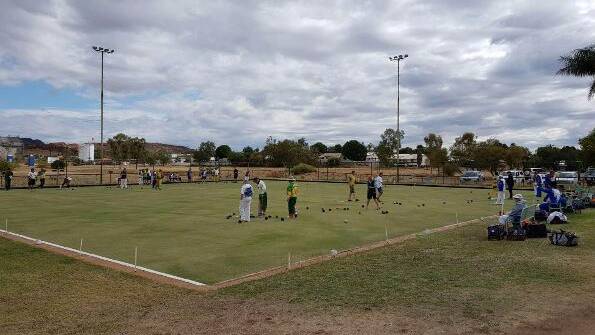 THREE UP: There was a big roll-up at the Leichhardt Services Cub for the annual lawn bowls triples tournament. Photo: Supplied