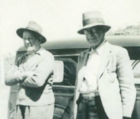 FOUNDER: John Campbell Miles, right, with his prospector mate Joe at the BSD Barracks in Mount Isa in 1958.