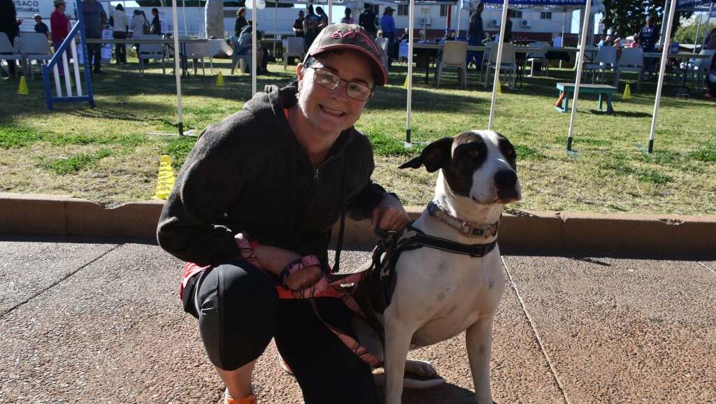 Nikki Row with Winton at the 2019 Pets Day event.