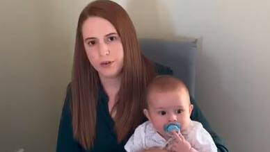 Emma Orda with baby son Theo pleads with authorities to resume the search for her missing husband Lukas.