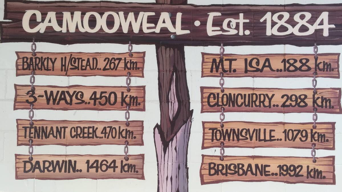 Camooweal was established in 1884 as a drovers' and customs outpost between Queensland and Northern Territory.