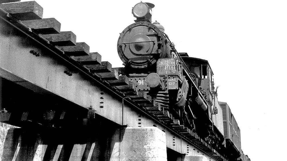 A coal train on the Mount Isa line in 1960.