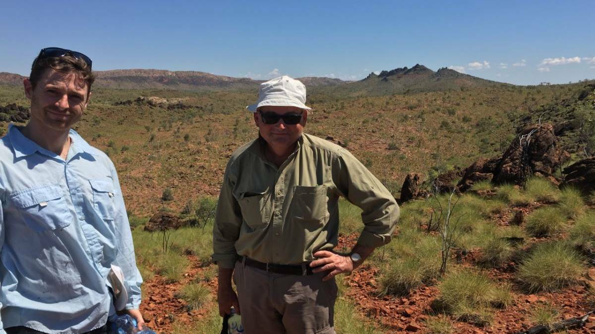 Representatives from Hammer and GEMC check out the Millennium site near Cloncurry.