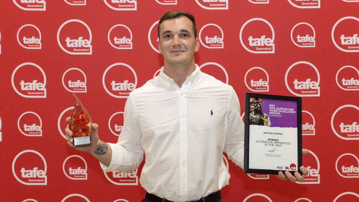 Mount Isa man Nathan Cooper has been recognised by TAFE Queensland for his dedication to his apprenticeship training.