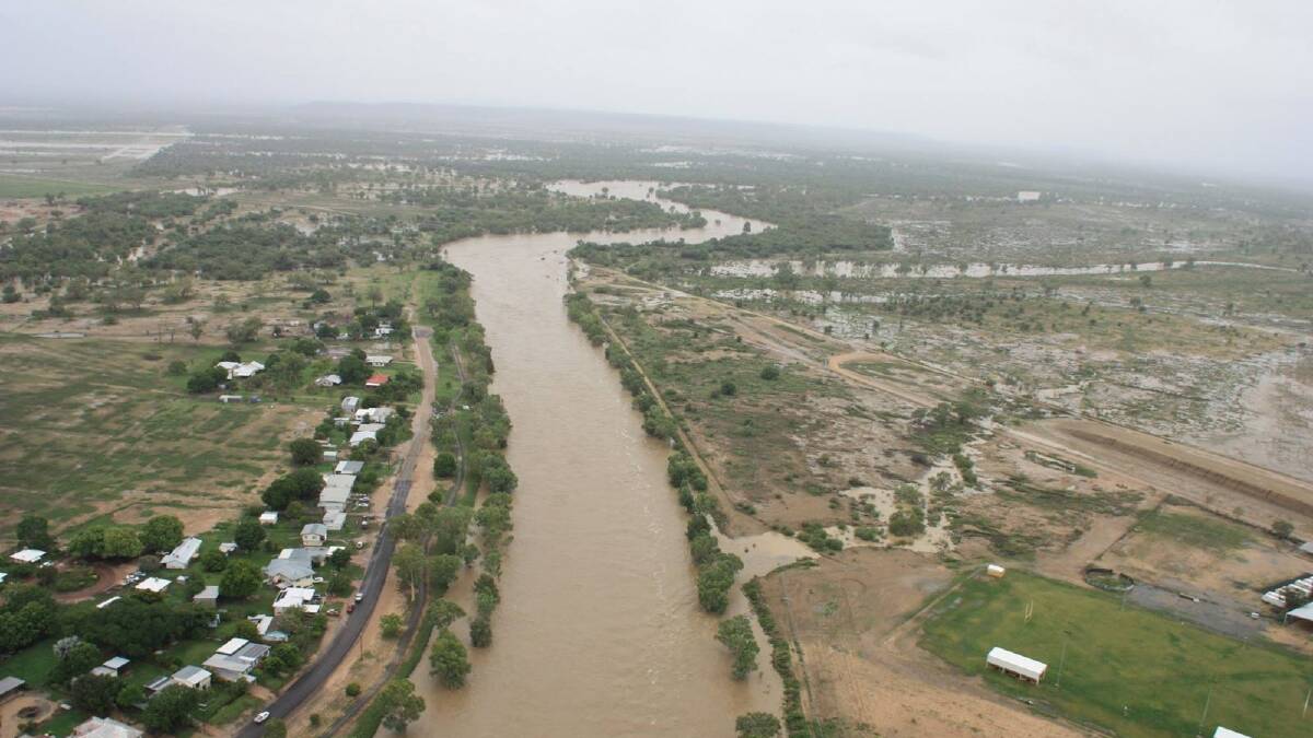 WATER WORLD: HIPCO hopes to tap into the huge water flow the Flinders River, seen here near Hughenden earlier this year. Photo:supplied