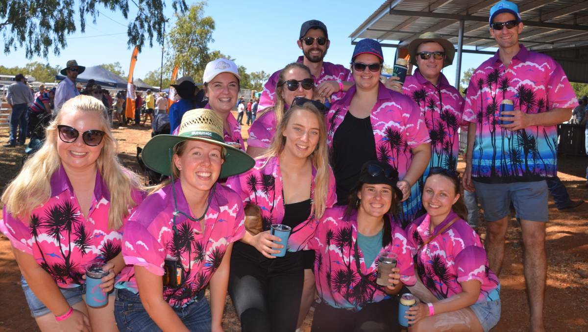The crew from Sunset State School, Mount Isa at the 2019 Quamby Rodeo.