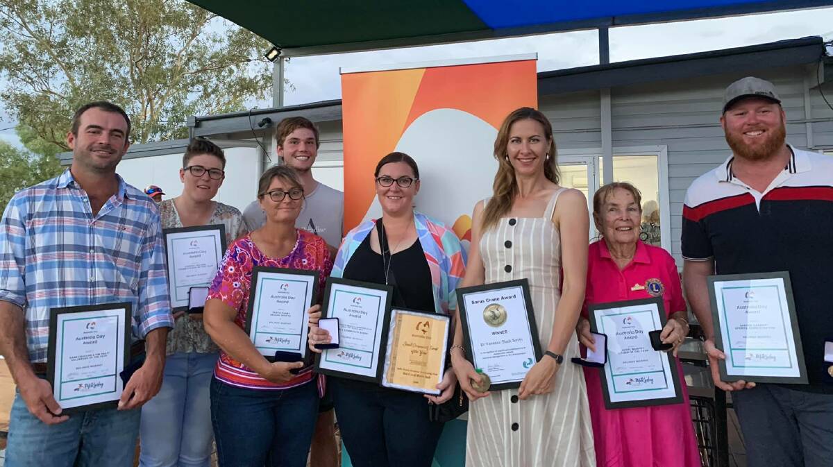 WINNERS: McKinlay Shire Council honoured its finest on Australia Day. Photo: McKinlay Shire Council