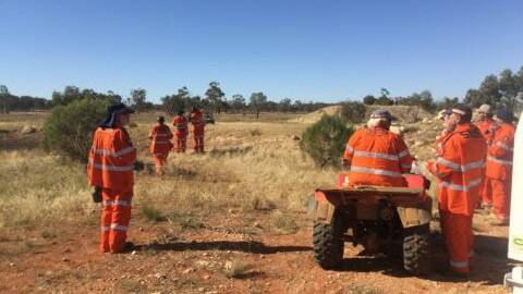 A search started around 7am involving 40 people including police, volunteers from the SES, Paroo Shire Council, local farmers and property owners.