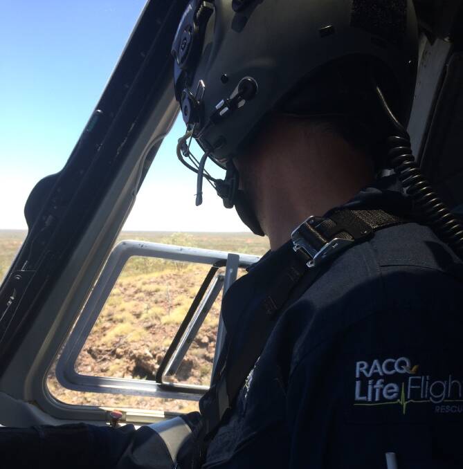 RACQ Lifeflight pilots conducted a search from the air.