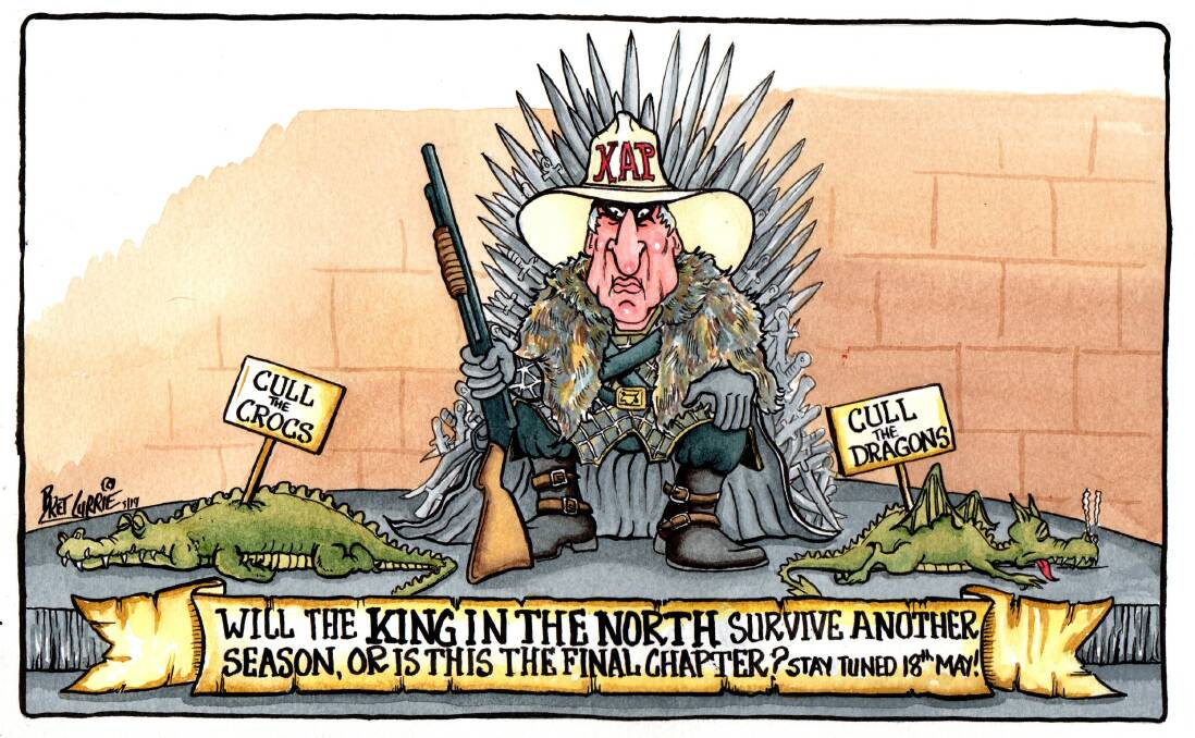 Winter is coming to North West(eros) Queensland says our Game of Kennedy Thrones cartoonist Bret Currie.