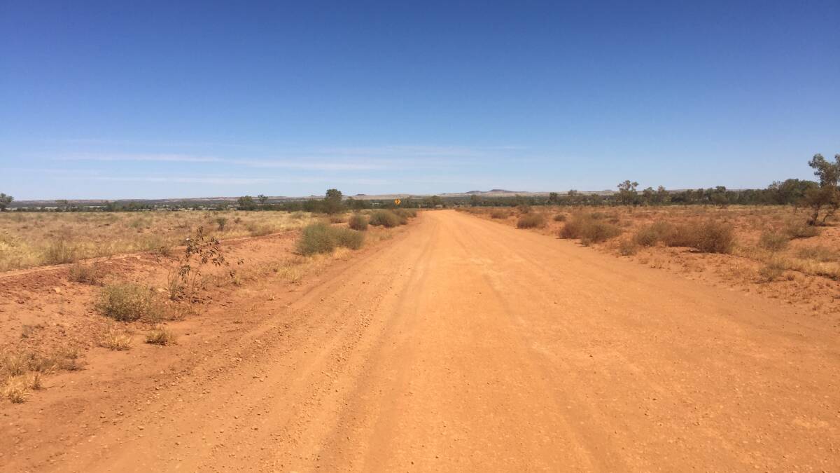 One of the few remaining parts of the Cloncurry-Phosphate Hill road that is dirt. Photo: Derek Barry
