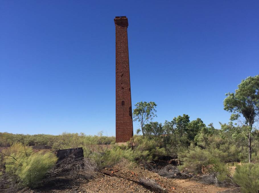 The chimney stack at Mount Elliott mine. Photo: Derek Barry