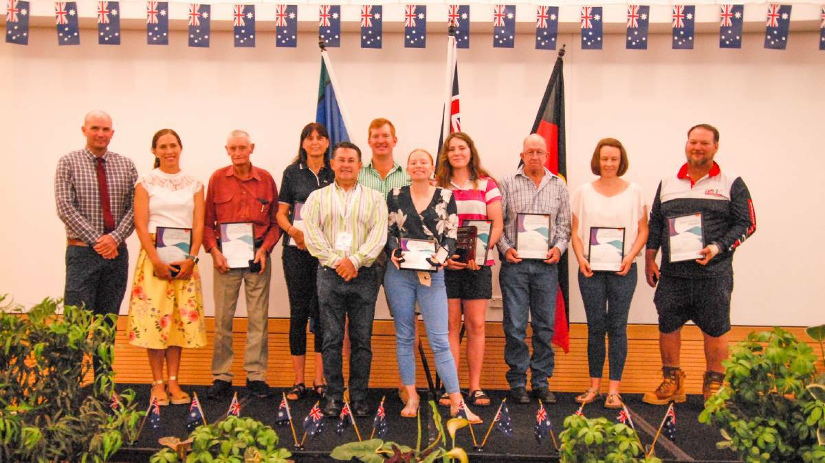 Cloncurry Australia Day Award recipients in 2020.