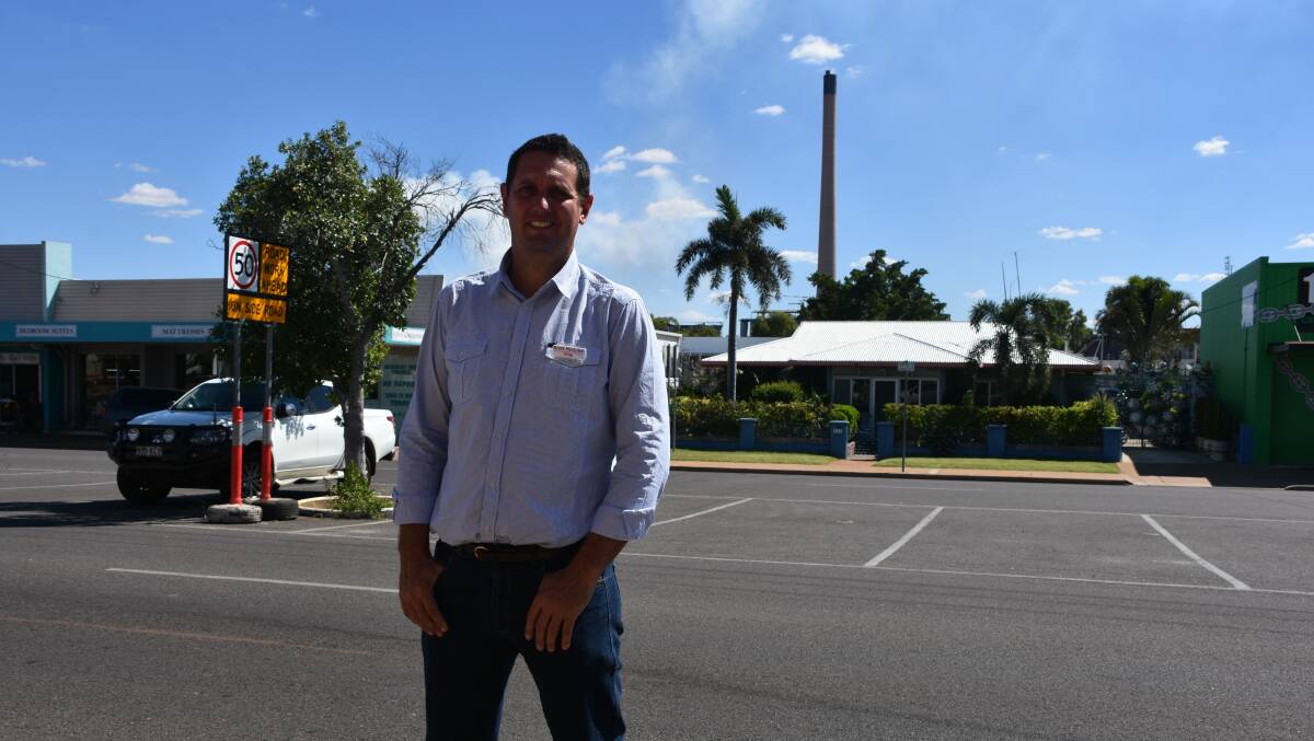 CANDIDATE: Labor candidate Brett McGuire visits Mount Isa in his attempt to beat Bob Katter in the seat of Kennedy.
