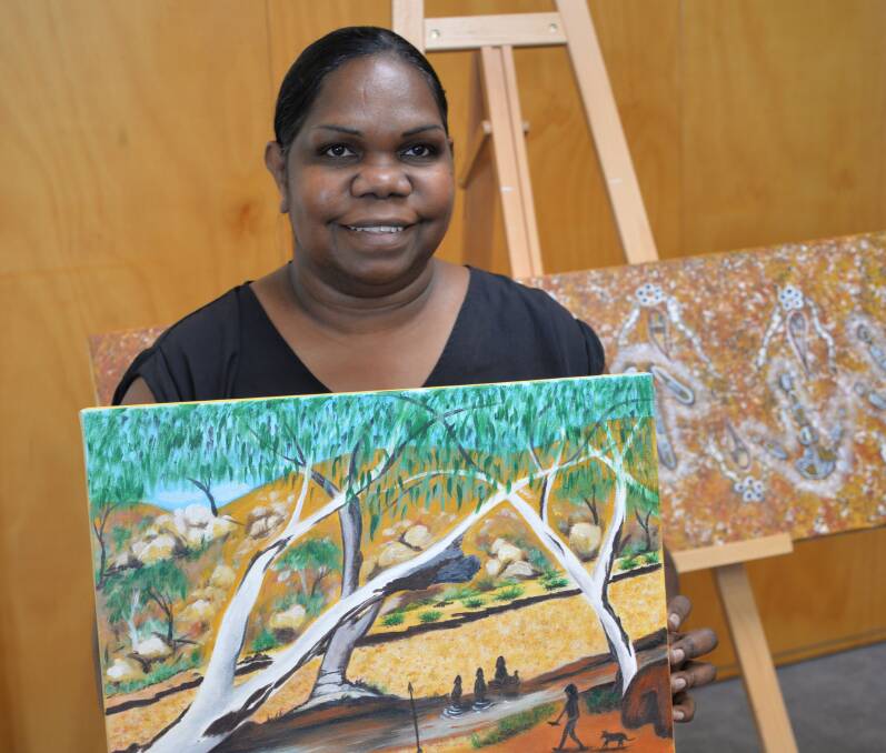 Artist Colleen Sam will be sharing stories of her Kalkadoon heritage in a new Logan Art Gallery exhibition.