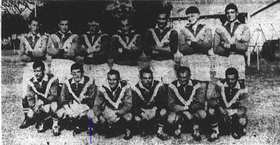 FORMIDABLE: The French team which lined up in Mount Isa that day. Photos: Mt Isa Mail