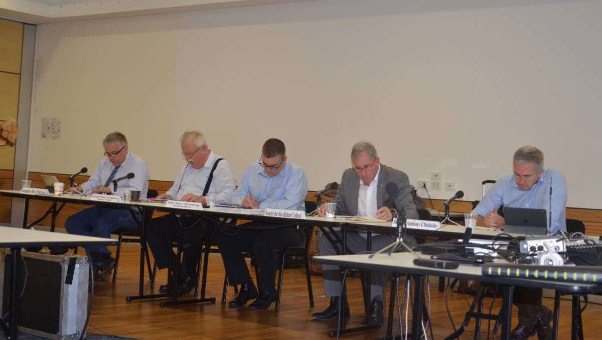 Senators from the airline inquiry, seen here in Cloncurry resume their hearings in Brisbane on Friday.