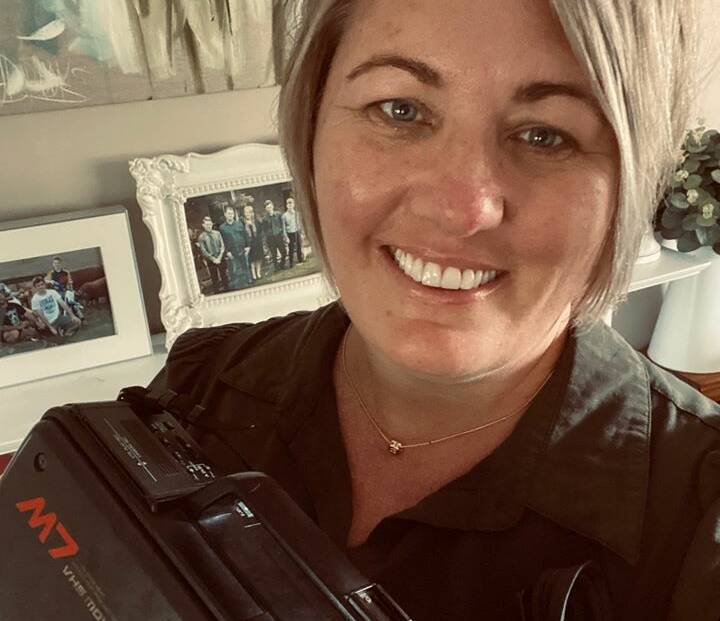 Ms Stretton reunited with the VHS. Photo: Hughenden police.
