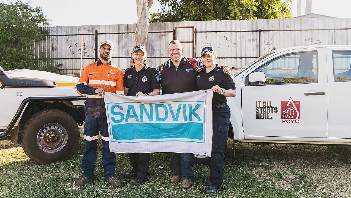 Sandvik have partnered with PCYC on their youth initiatives.