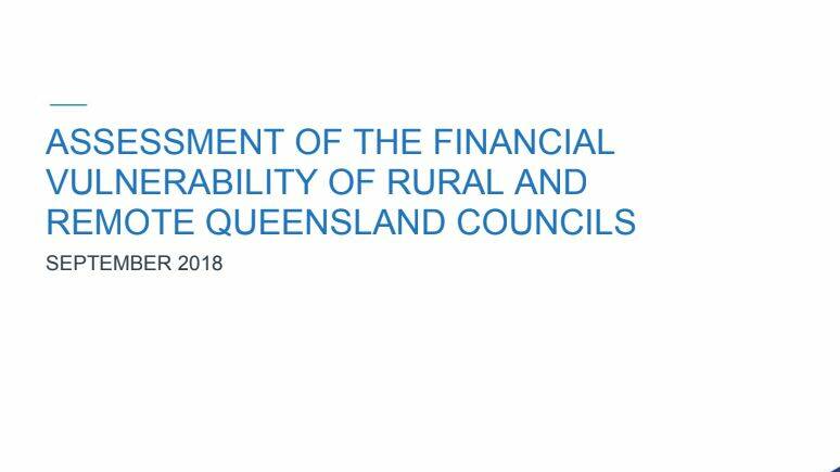 An AEC Group report commissioned by Western Queensland councils shows the federal government needs to provide greater certainty in ongoing funding.