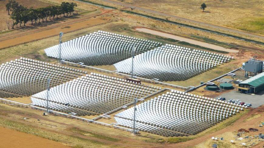 The concentrated solar thermal Vast Solar pilot plant in Jemalong, NSW. Photo supplied.
