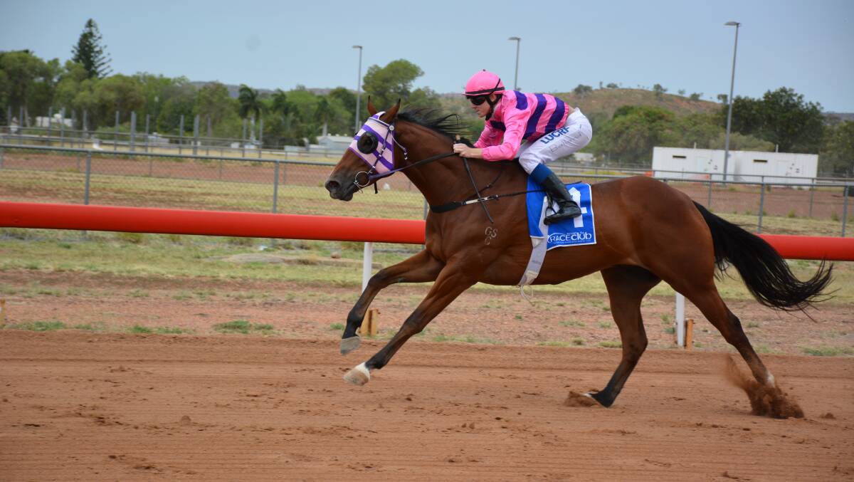 DYNAMO DAN: Re-elected Mount Isa Race Club president Dan Ballard rides a winner at last year's Melbourne Cup meet. This year's meeting is on today.