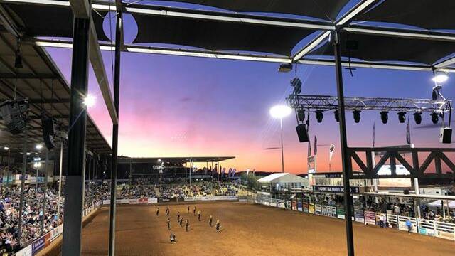 Sophie McLean sent in this photo of a sunset captured at the Mount Isa Mines Rodeo last weekend.