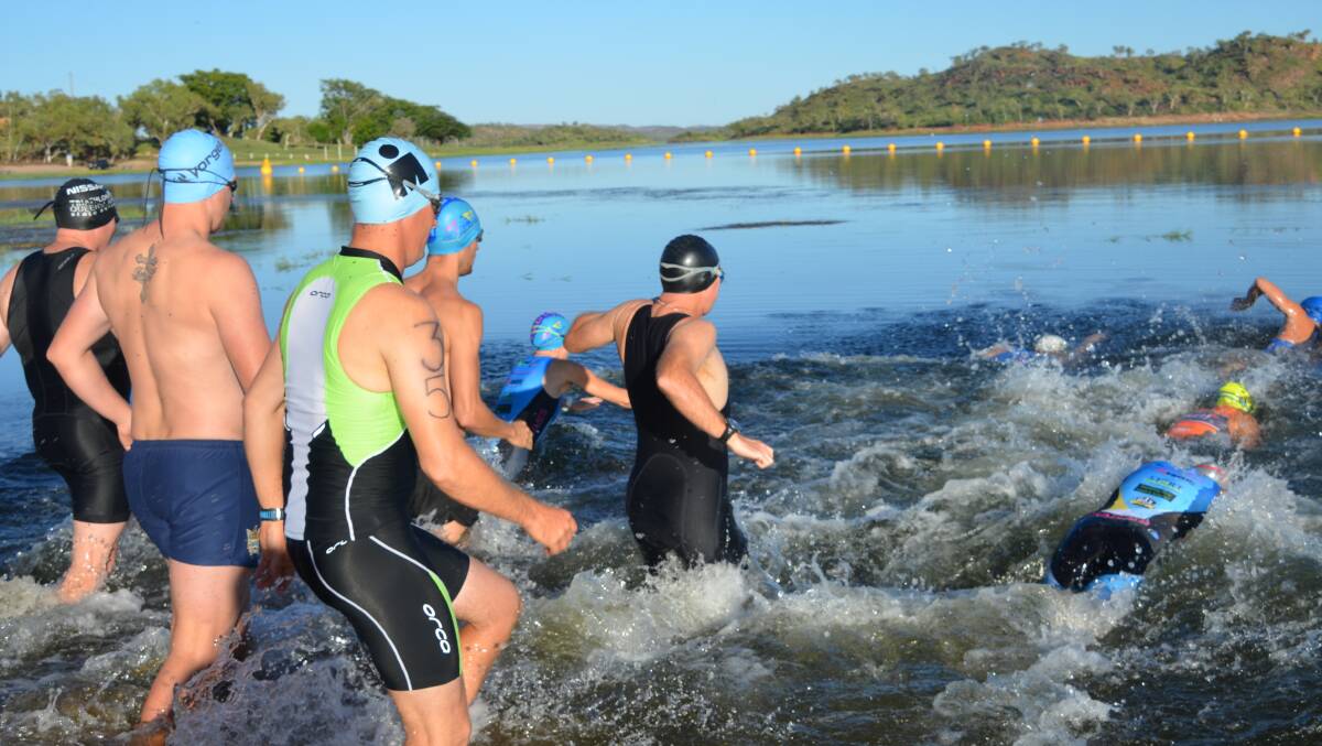 The first ever Mount Isa Triathlon Festival is on at Lake Moondarrra this weekend.