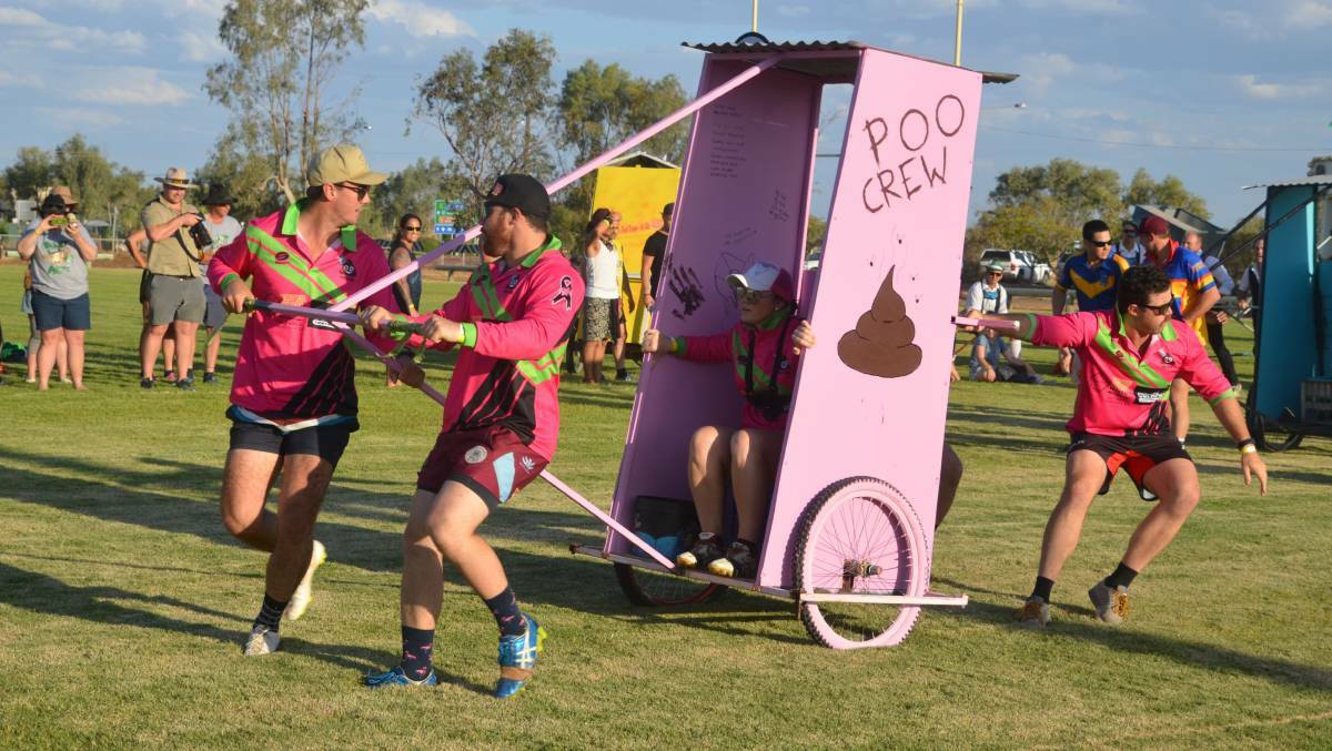 The Dunny Derby at the Outback Festival.